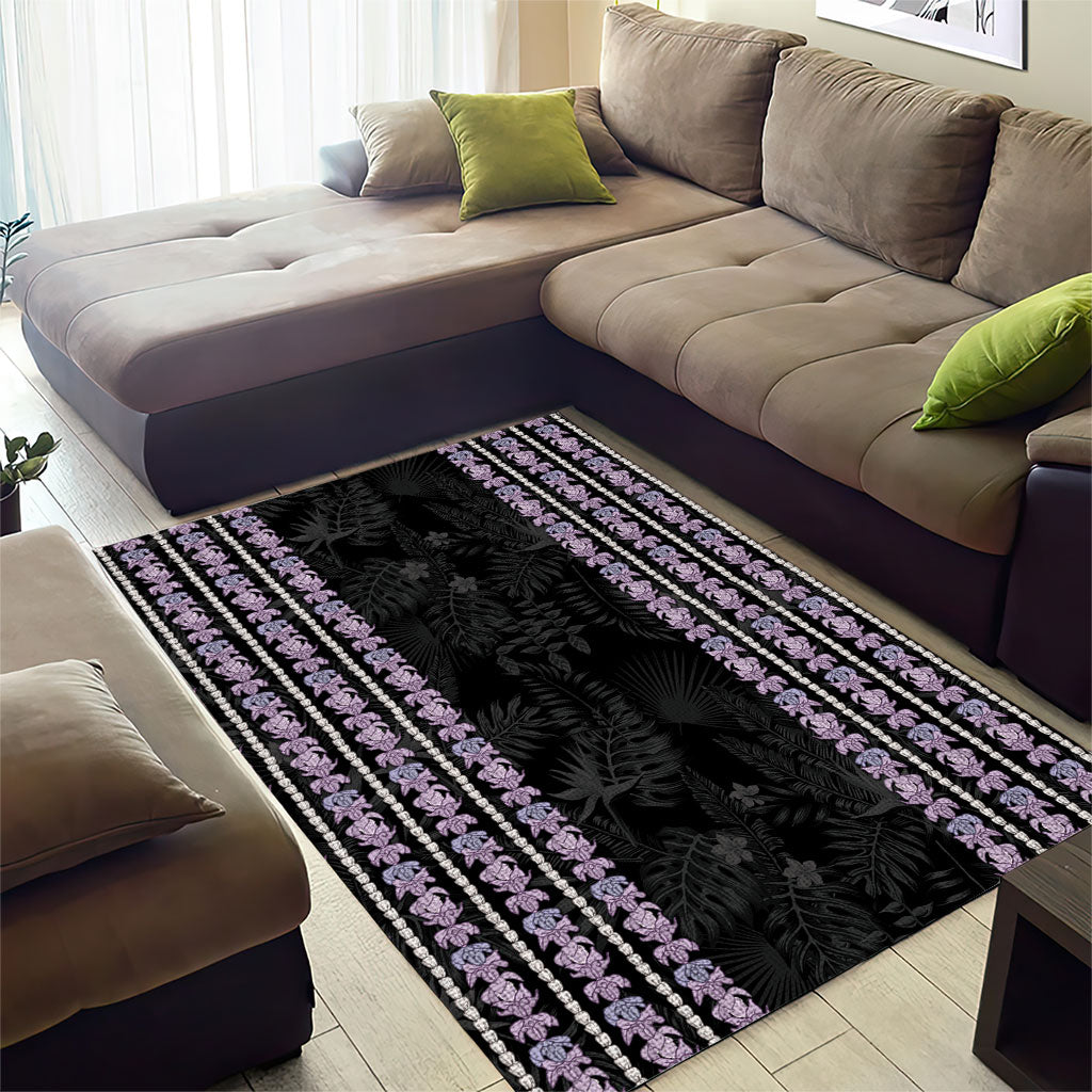 Hawaii Queen Liliuokalani Area Rug Hawaiian Lei Pua Kalaunu