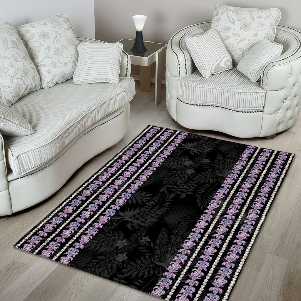 Hawaii Queen Liliuokalani Area Rug Hawaiian Lei Pua Kalaunu