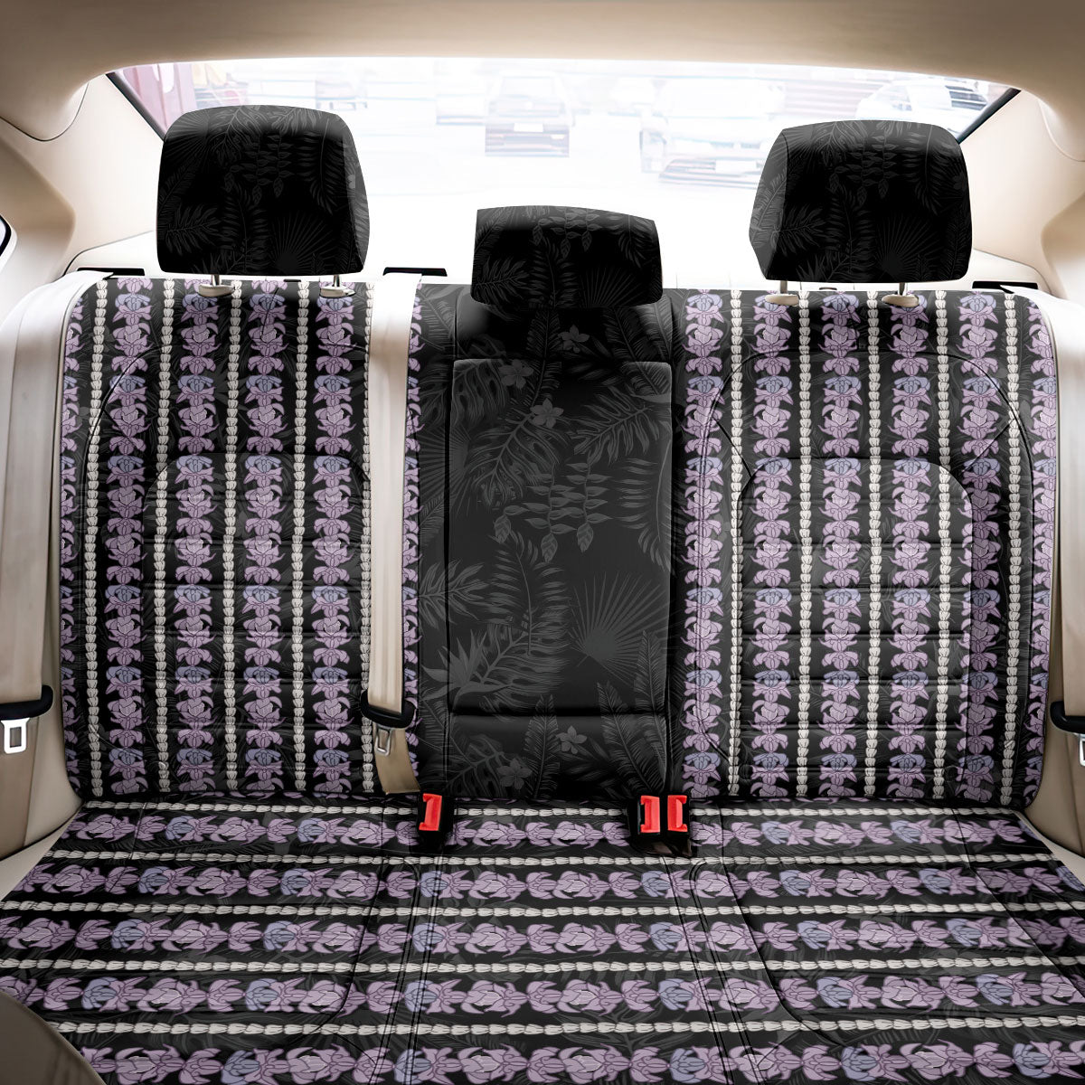 Hawaii Queen Liliuokalani Back Car Seat Cover Hawaiian Lei Pua Kalaunu