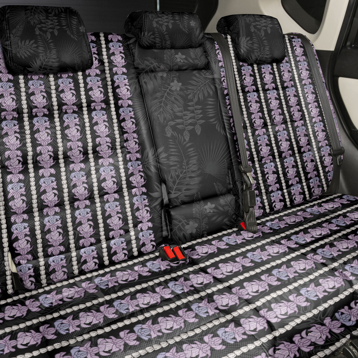 Hawaii Queen Liliuokalani Back Car Seat Cover Hawaiian Lei Pua Kalaunu