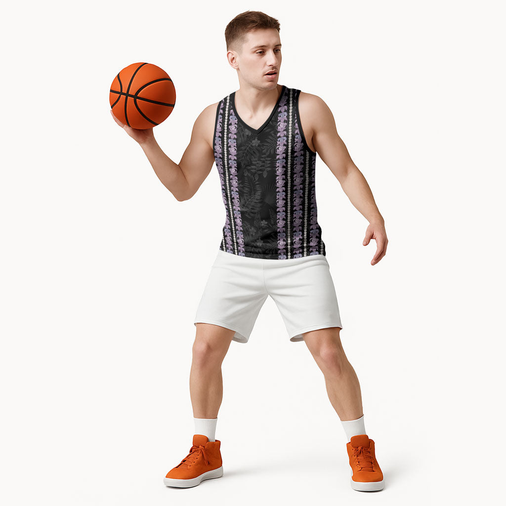 Hawaii Queen Liliuokalani Basketball Jersey Hawaiian Lei Pua Kalaunu