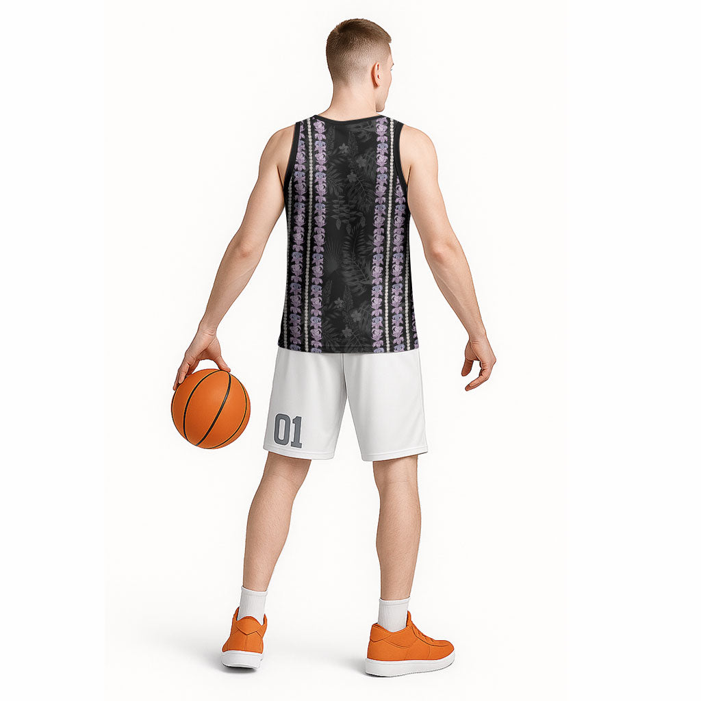 Hawaii Queen Liliuokalani Basketball Jersey Hawaiian Lei Pua Kalaunu