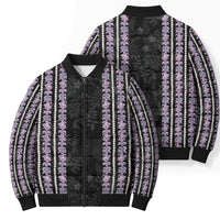 Hawaii Queen Liliuokalani Bomber Puffer Jacket Hawaiian Lei Pua Kalaunu