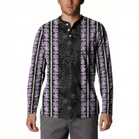 Hawaii Queen Liliuokalani Button Sweatshirt Hawaiian Lei Pua Kalaunu