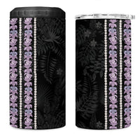 Hawaii Queen Liliuokalani 4 in 1 Can Cooler Tumbler Hawaiian Lei Pua Kalaunu