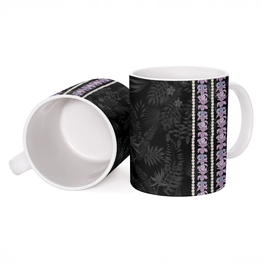 Hawaii Queen Liliuokalani Ceramic Mug Hawaiian Lei Pua Kalaunu