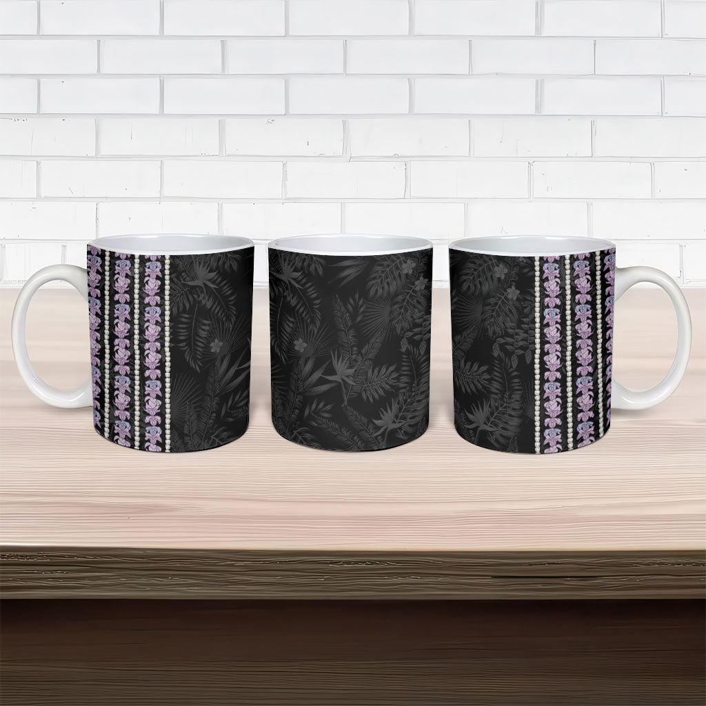 Hawaii Queen Liliuokalani Ceramic Mug Hawaiian Lei Pua Kalaunu