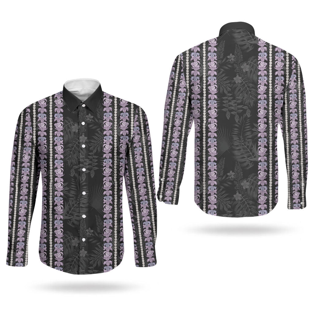 Hawaii Queen Liliuokalani Couples Matching Mermaid Dress and Long Sleeve Button Shirt Hawaiian Lei Pua Kalaunu