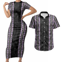 Hawaii Queen Liliuokalani Couples Matching Short Sleeve Bodycon Dress and Hawaiian Shirt Hawaiian Lei Pua Kalaunu