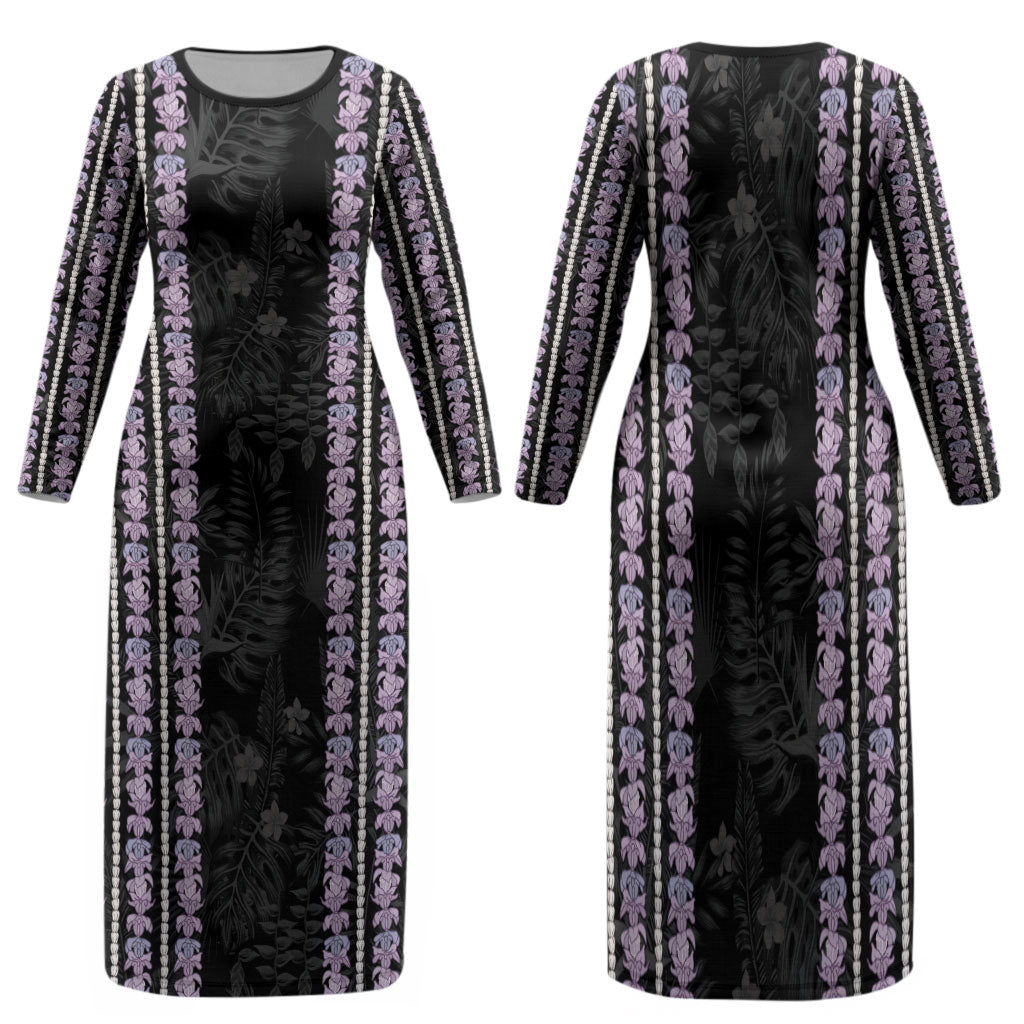 Hawaii Queen Liliuokalani Family Matching Long Sleeve Bodycon Dress and Hawaiian Shirt Hawaiian Lei Pua Kalaunu