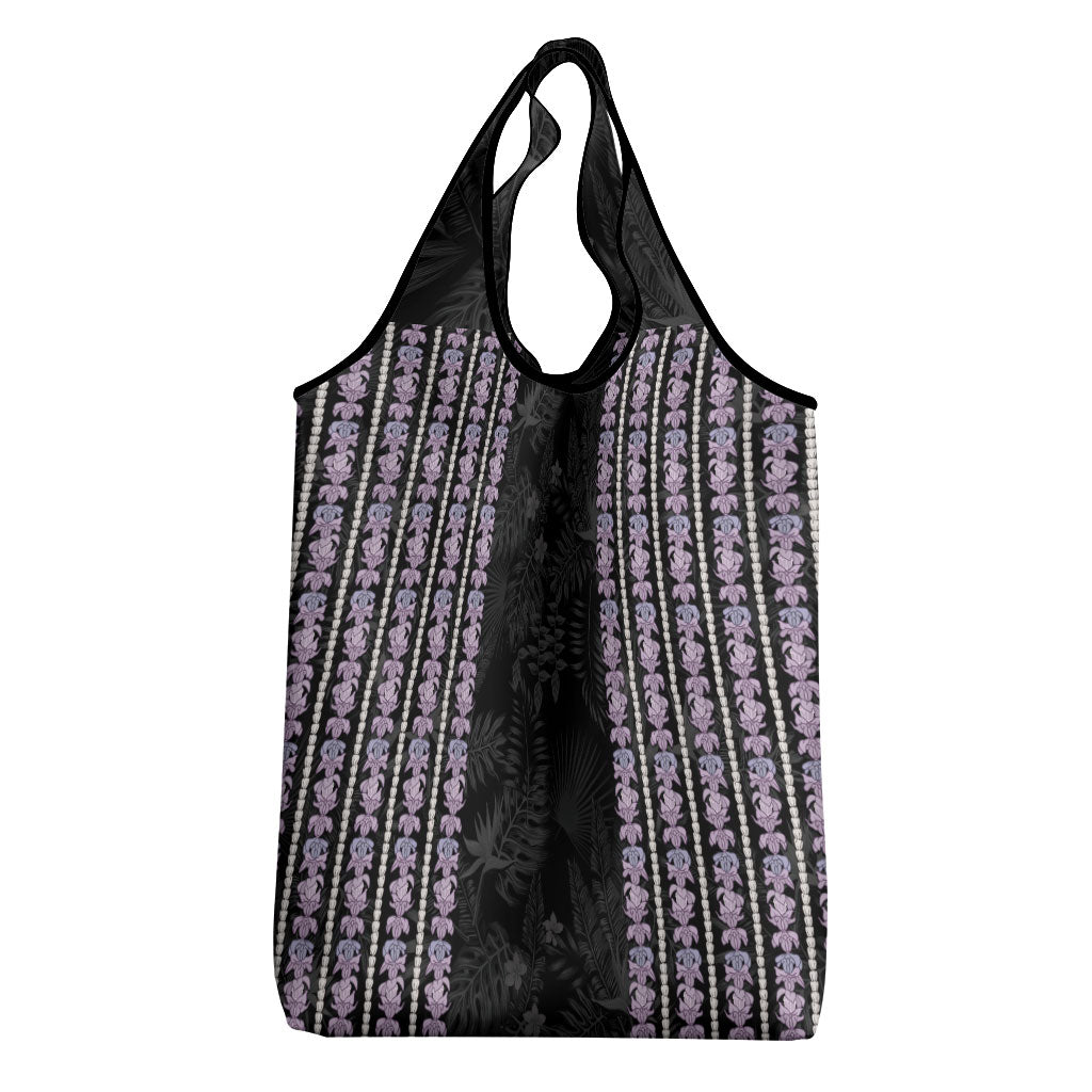 Hawaii Queen Liliuokalani Grocery Bag Hawaiian Lei Pua Kalaunu