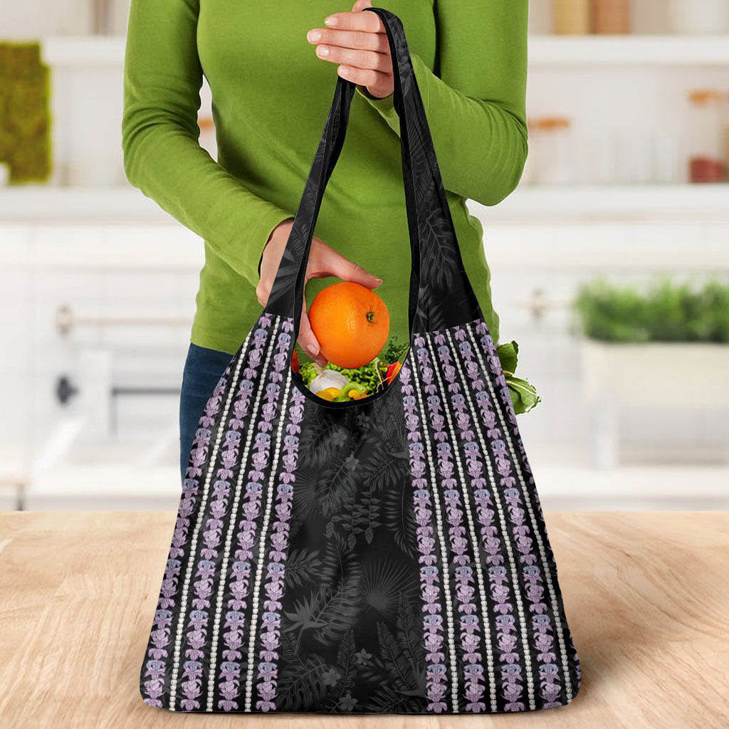 Hawaii Queen Liliuokalani Grocery Bag Hawaiian Lei Pua Kalaunu