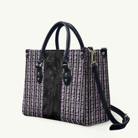Hawaii Queen Liliuokalani Leather Bag Hawaiian Lei Pua Kalaunu