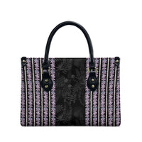 Hawaii Queen Liliuokalani Leather Bag Hawaiian Lei Pua Kalaunu