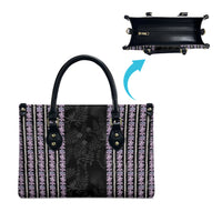 Hawaii Queen Liliuokalani Leather Bag Hawaiian Lei Pua Kalaunu