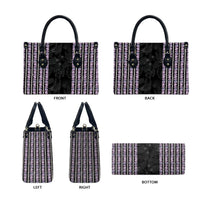 Hawaii Queen Liliuokalani Leather Bag Hawaiian Lei Pua Kalaunu