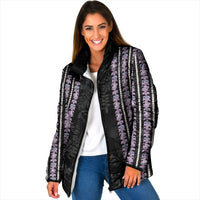 Hawaii Queen Liliuokalani Padded Jacket Hawaiian Lei Pua Kalaunu
