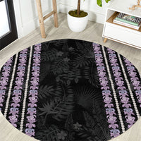Hawaii Queen Liliuokalani Round Carpet Hawaiian Lei Pua Kalaunu
