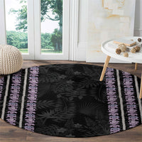 Hawaii Queen Liliuokalani Round Carpet Hawaiian Lei Pua Kalaunu