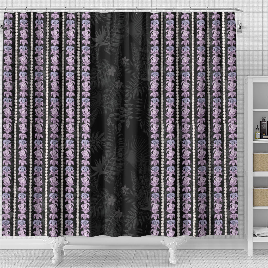 Hawaii Queen Liliuokalani Shower Curtain Hawaiian Lei Pua Kalaunu