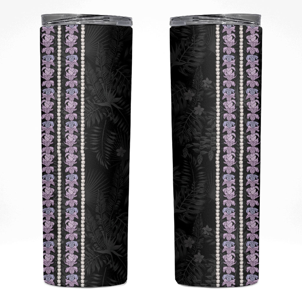 Hawaii Queen Liliuokalani Skinny Tumbler Hawaiian Lei Pua Kalaunu