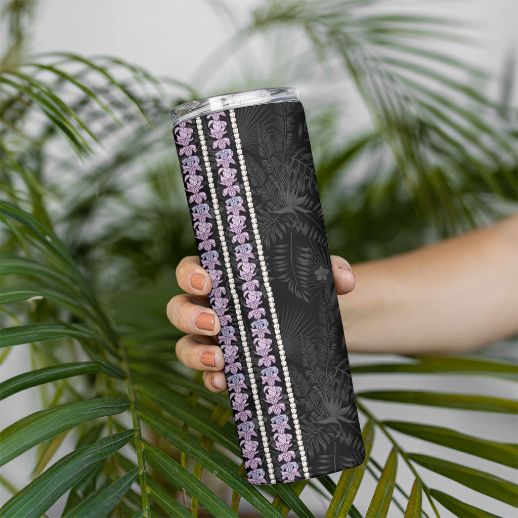 Hawaii Queen Liliuokalani Skinny Tumbler Hawaiian Lei Pua Kalaunu