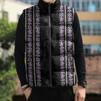 Hawaii Queen Liliuokalani Sleeveless Puffer Jacket Hawaiian Lei Pua Kalaunu