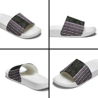 Hawaii Queen Liliuokalani Slide Sandals Hawaiian Lei Pua Kalaunu