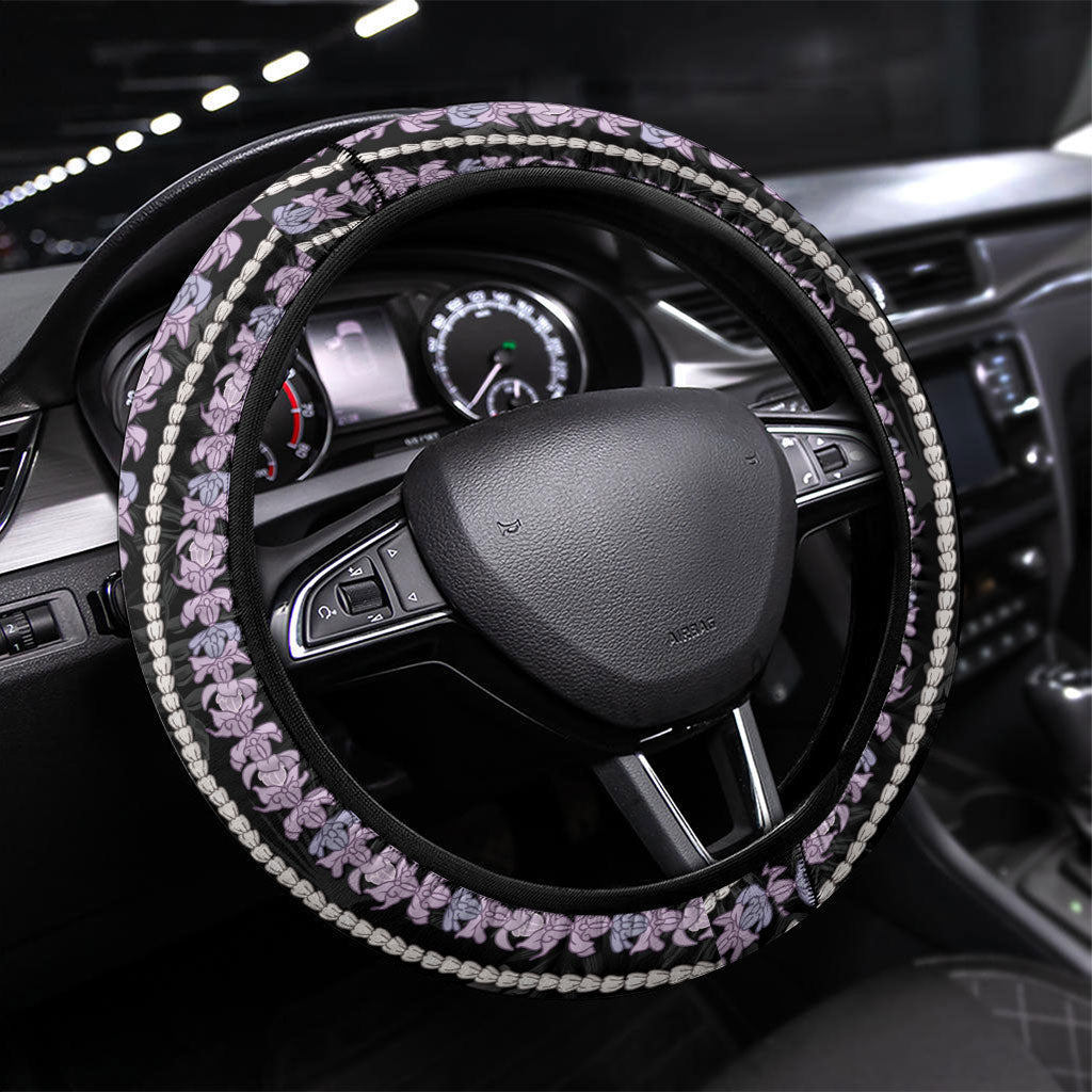 Hawaii Queen Liliuokalani Steering Wheel Cover Hawaiian Lei Pua Kalaunu