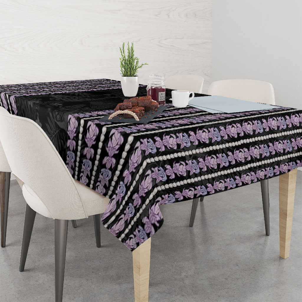 Hawaii Queen Liliuokalani Tablecloth Hawaiian Lei Pua Kalaunu