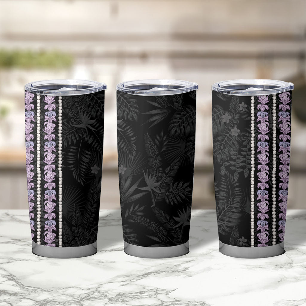 Hawaii Queen Liliuokalani Tumbler Cup Hawaiian Lei Pua Kalaunu