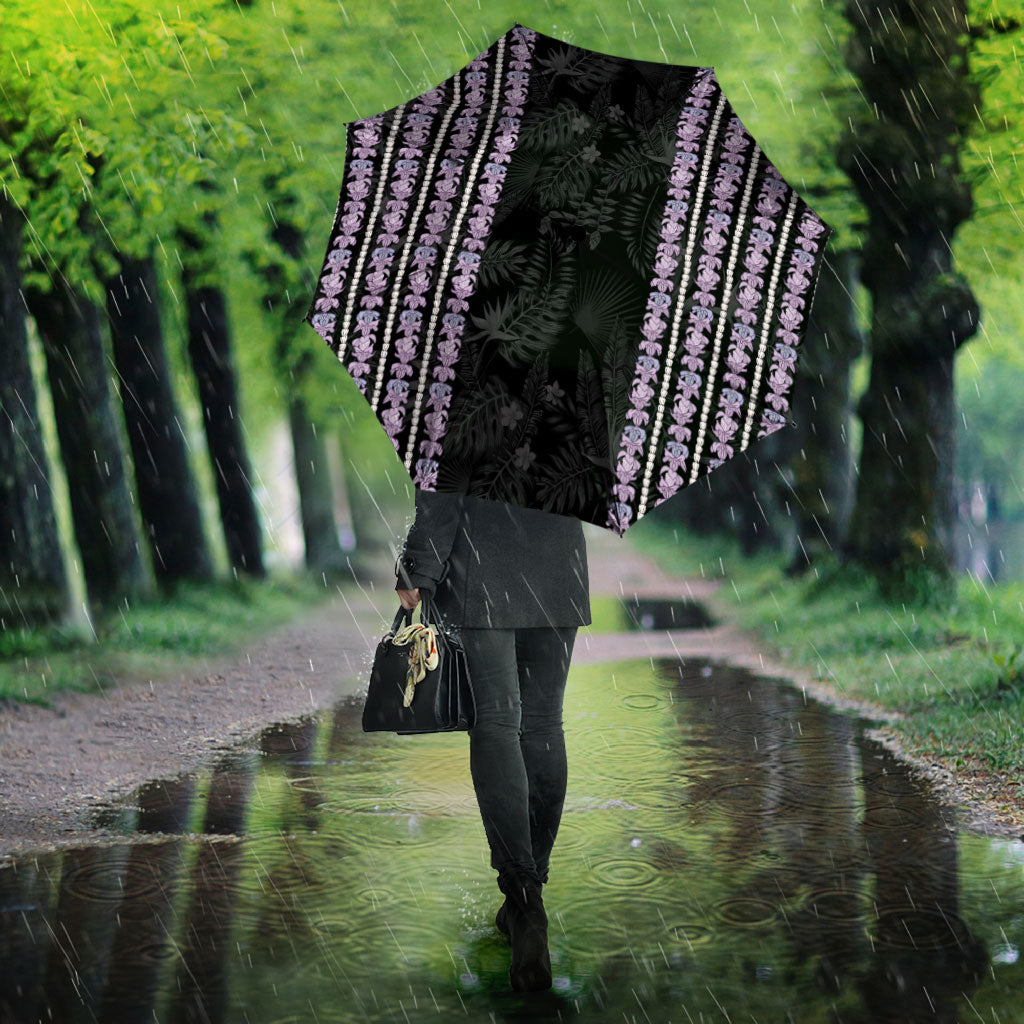 Hawaii Queen Liliuokalani Umbrella Hawaiian Lei Pua Kalaunu
