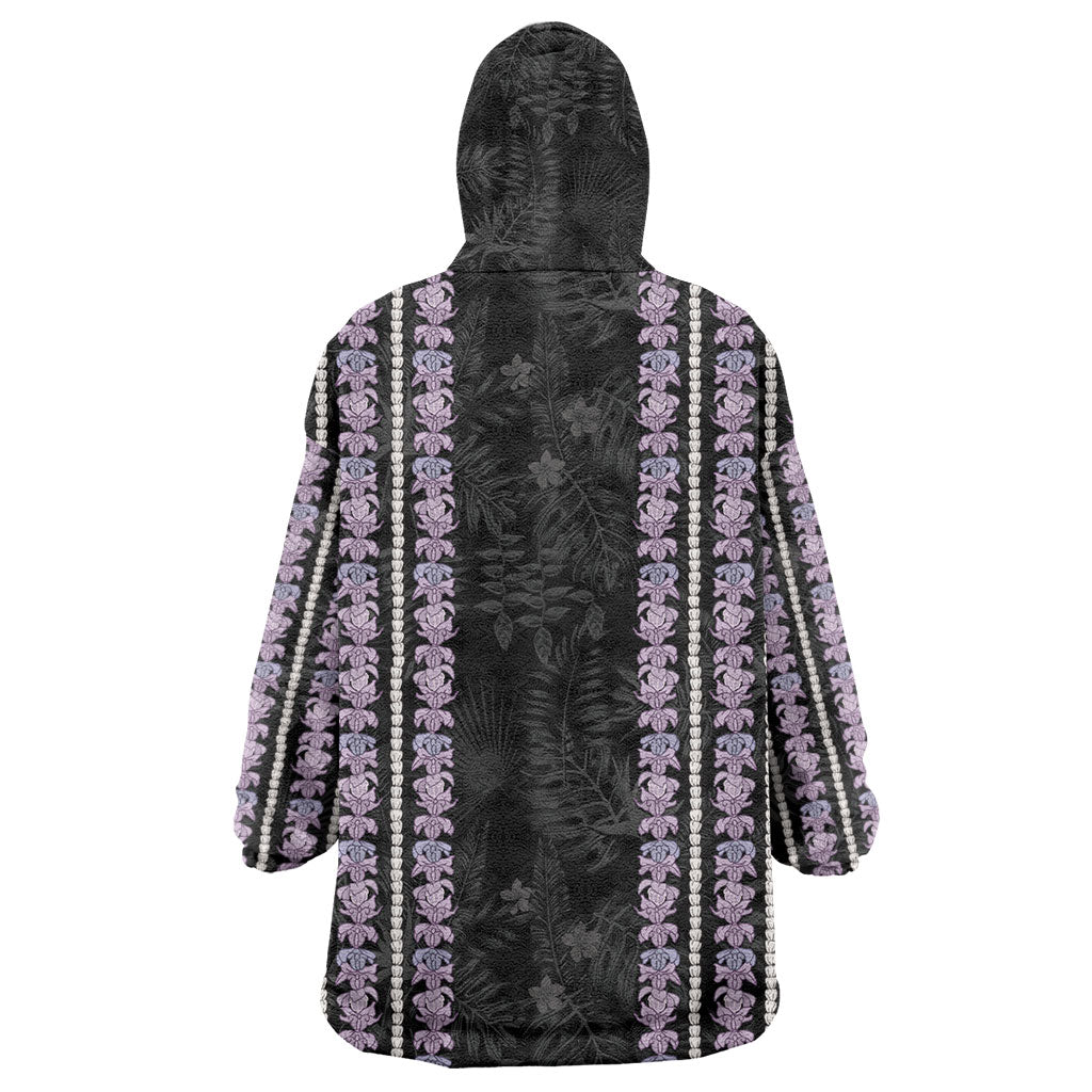 Hawaii Queen Liliuokalani Wearable Blanket Hoodie Hawaiian Lei Pua Kalaunu