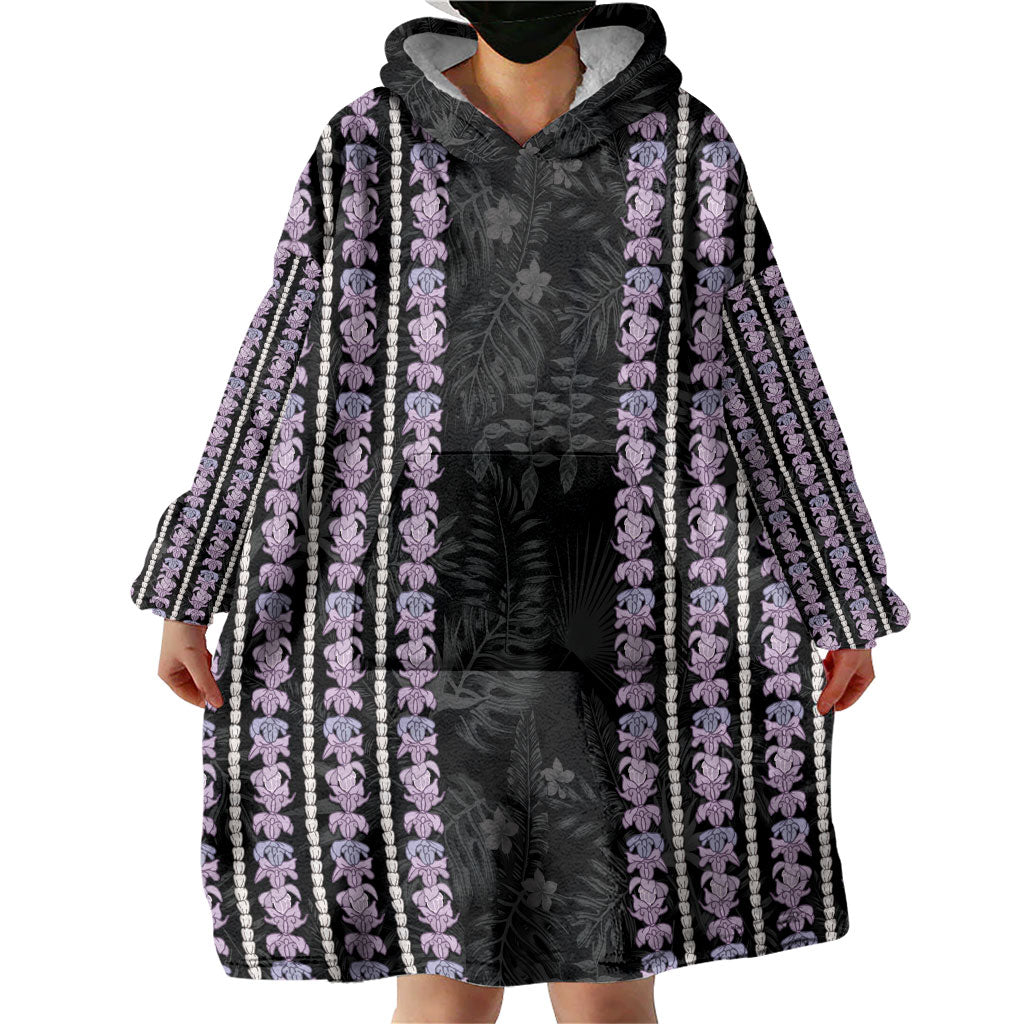 Hawaii Queen Liliuokalani Wearable Blanket Hoodie Hawaiian Lei Pua Kalaunu