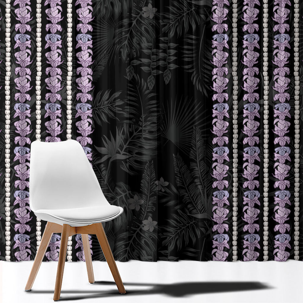 Hawaii Queen Liliuokalani Window Curtain Hawaiian Lei Pua Kalaunu
