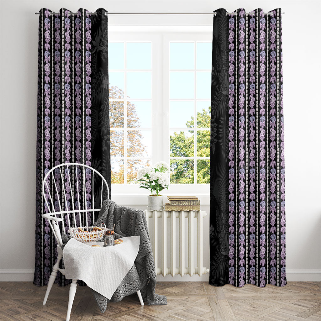 Hawaii Queen Liliuokalani Window Curtain Hawaiian Lei Pua Kalaunu