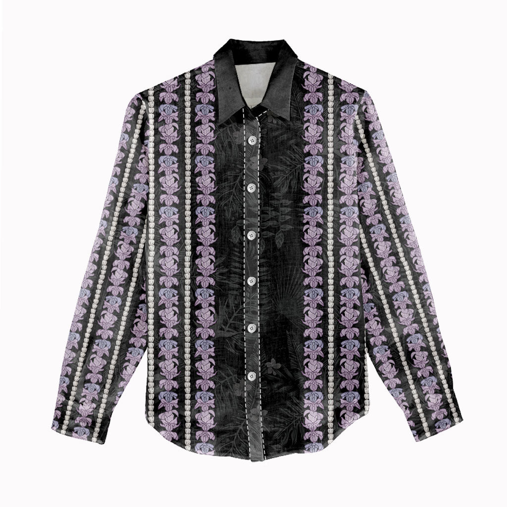 Hawaii Queen Liliuokalani Women Casual Shirt Hawaiian Lei Pua Kalaunu