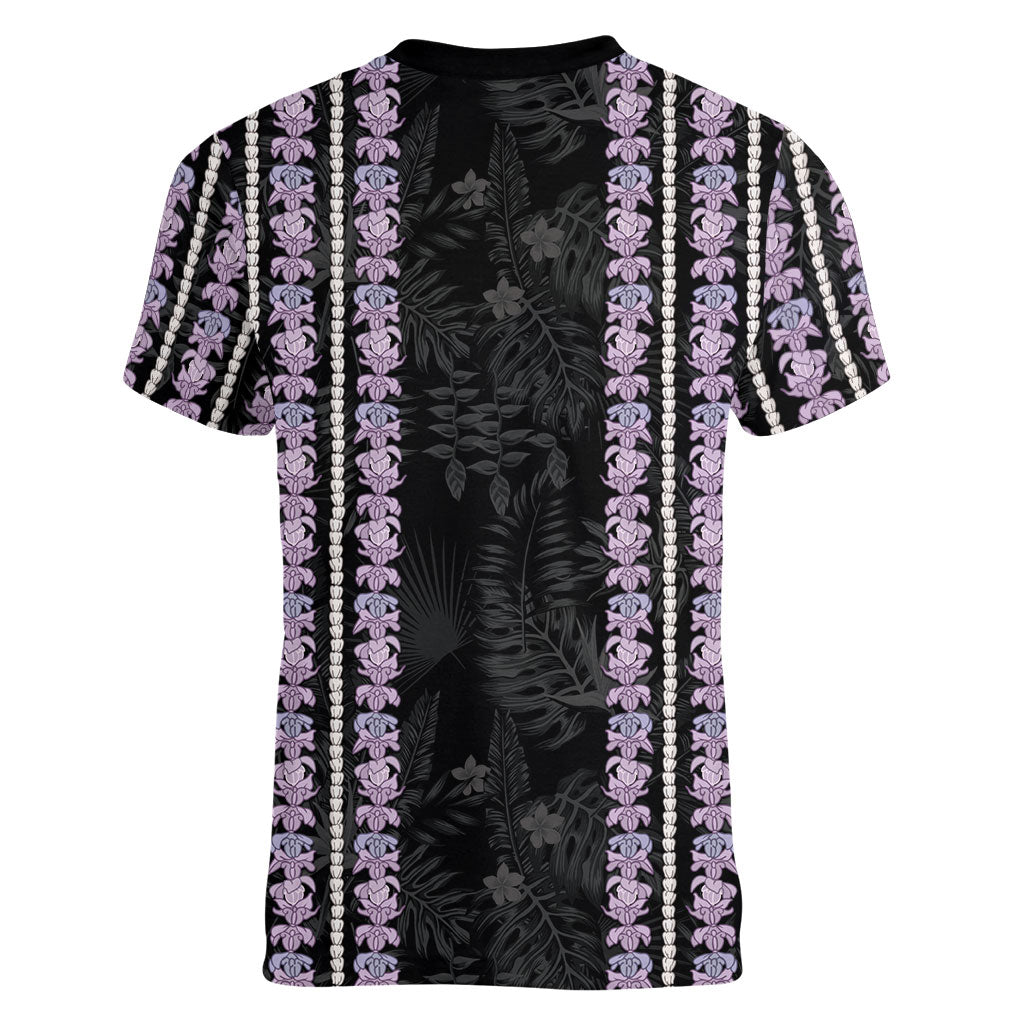 Hawaii Queen Liliuokalani Women V-Neck T-Shirt Hawaiian Lei Pua Kalaunu