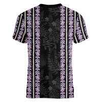 Hawaii Queen Liliuokalani Women V-Neck T-Shirt Hawaiian Lei Pua Kalaunu