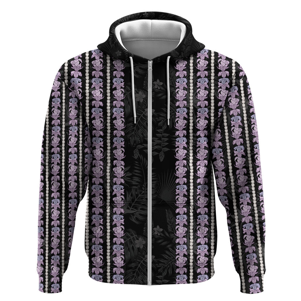 Hawaii Queen Liliuokalani Zip Hoodie Hawaiian Lei Pua Kalaunu