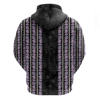 Hawaii Queen Liliuokalani Zip Hoodie Hawaiian Lei Pua Kalaunu