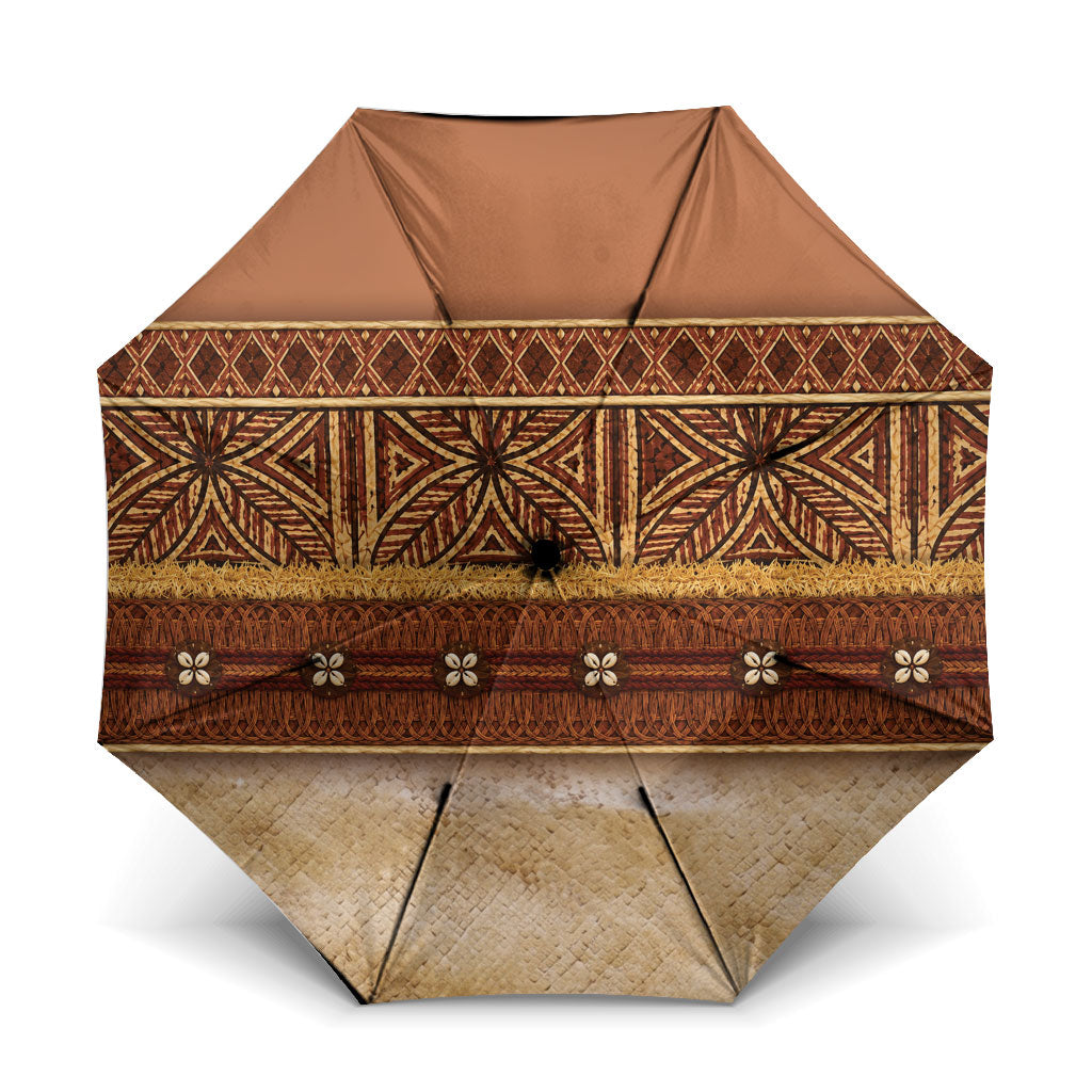Polynesian Princess Inspired Cosplay Costume Umbrella Traditional Tapa Pattern