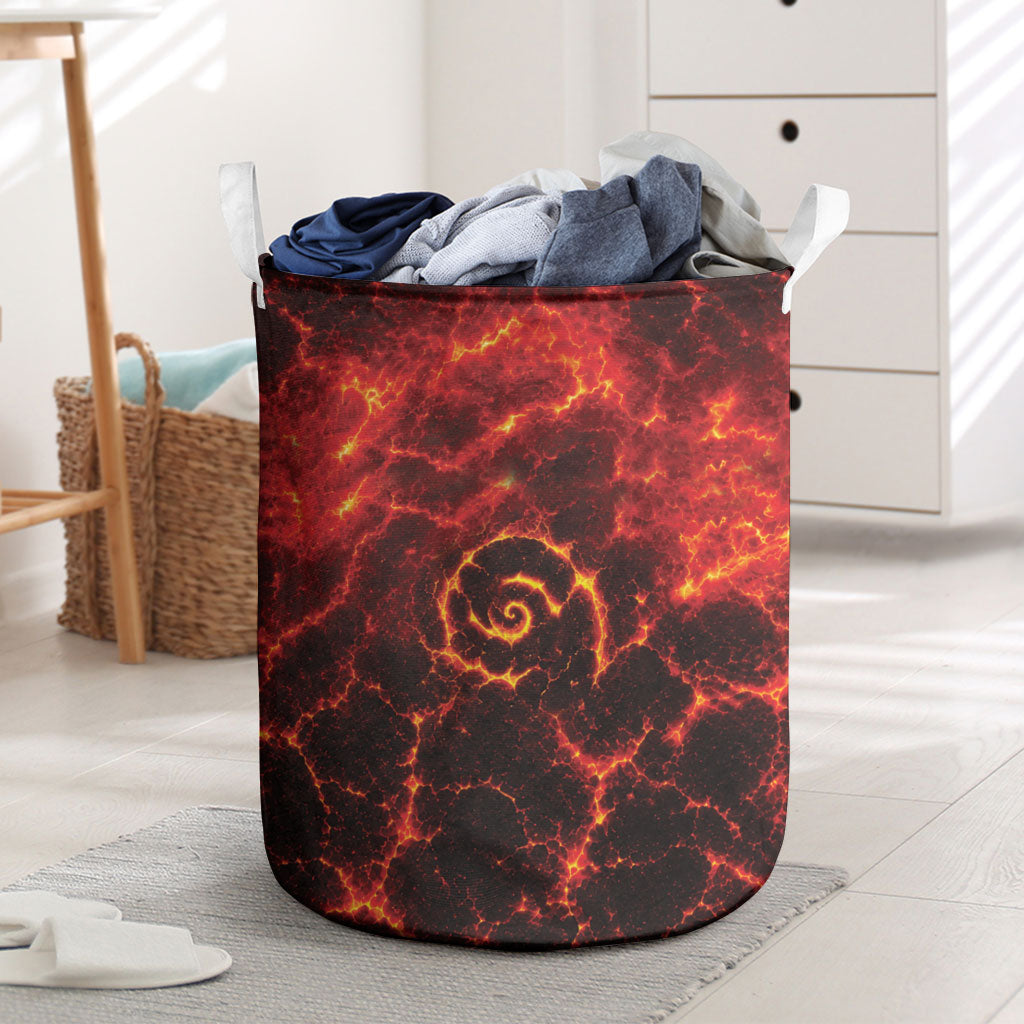 Lava Monster Costume Laundry Basket Fiery Lava Spiral