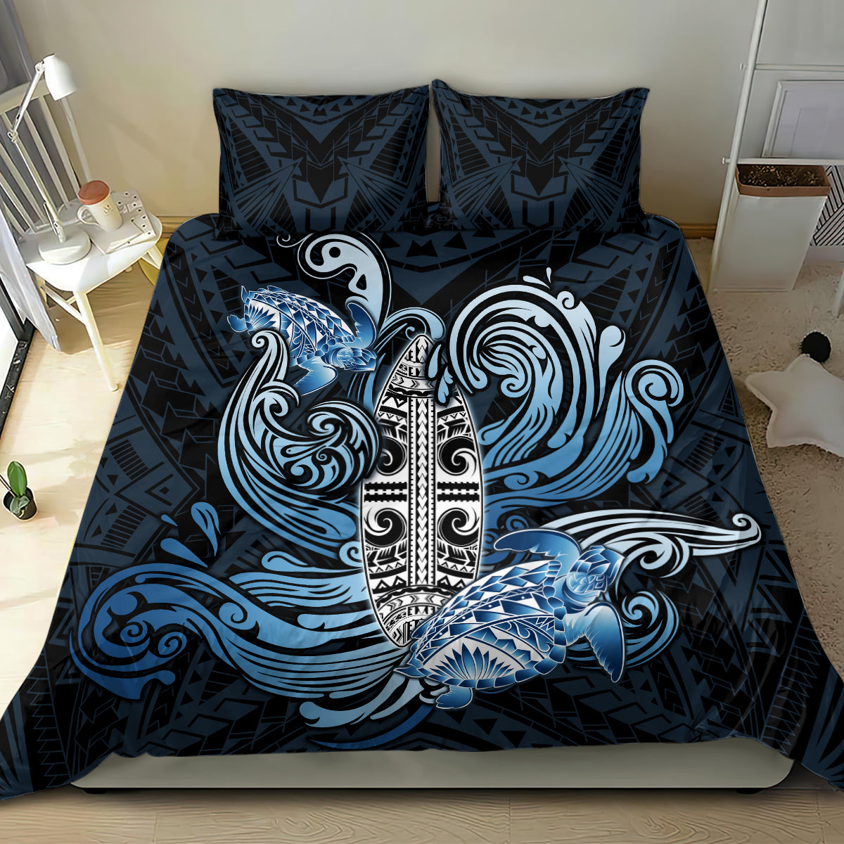 Polynesia Go Surfing Bedding Set The Pacific Wave Of Water LT05 - Polynesian Pride