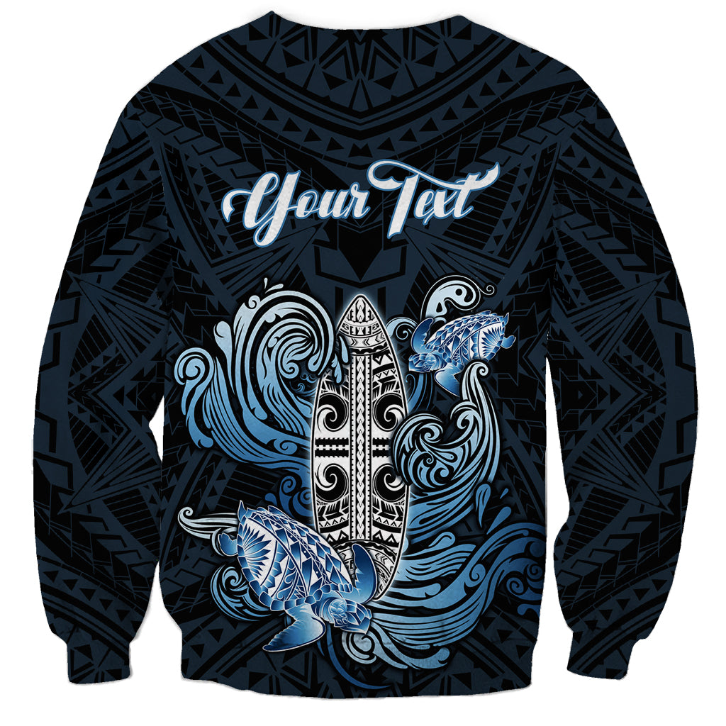 Personalised Polynesia Go Surfing Sweatshirt The Pacific Wave Of Water LT05 - Polynesian Pride
