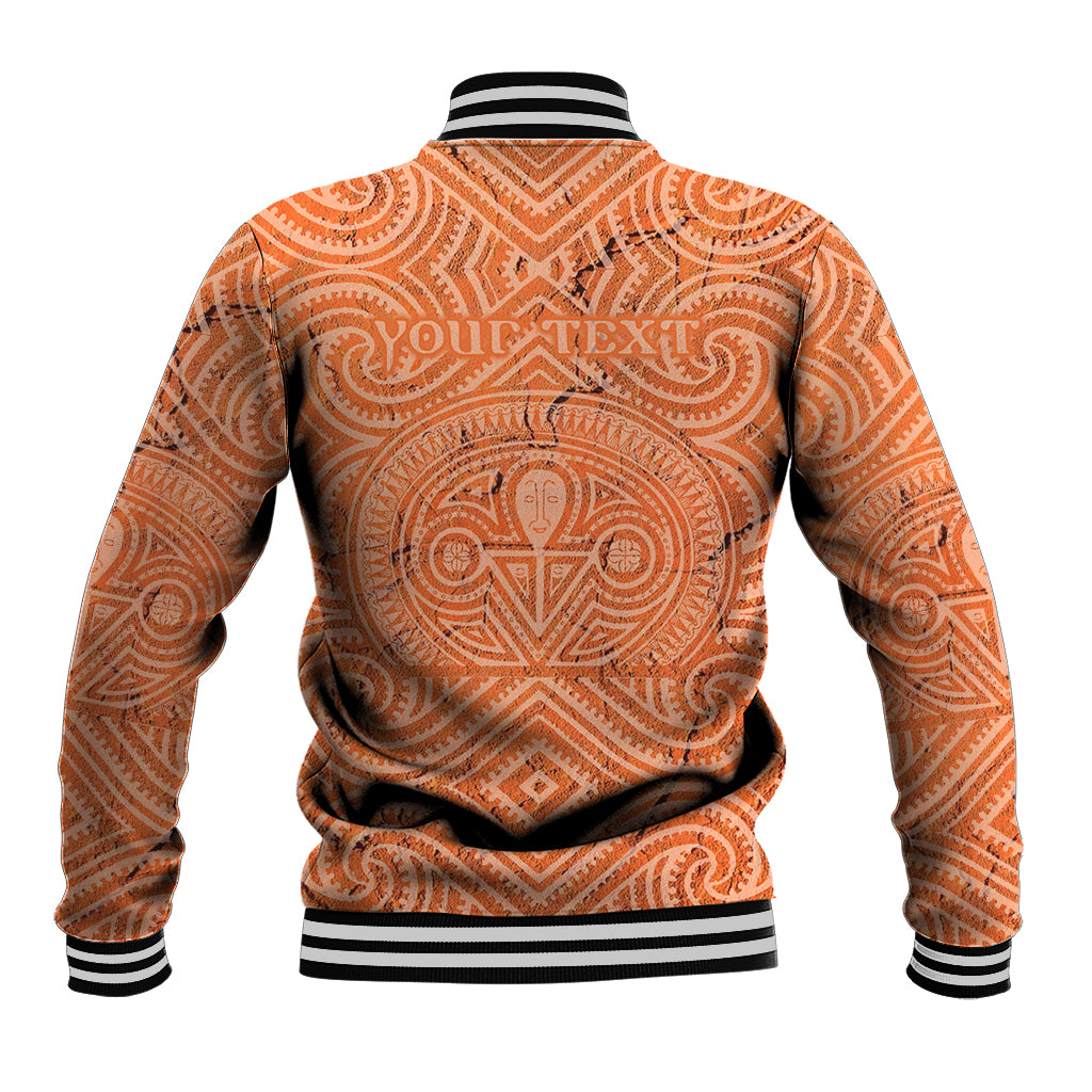 Personalised Lapita Culture Baseball Jacket Iconic Double Face Pattern LT05 - Polynesian Pride