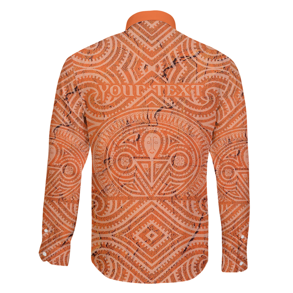 Personalised Lapita Culture Family Matching Off Shoulder Long Sleeve Dress and Hawaiian Shirt Iconic Double Face Pattern LT05 - Polynesian Pride