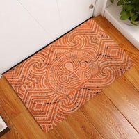 Lapita Culture Rubber Doormat Iconic Double Face Pattern LT05 Brown - Polynesian Pride