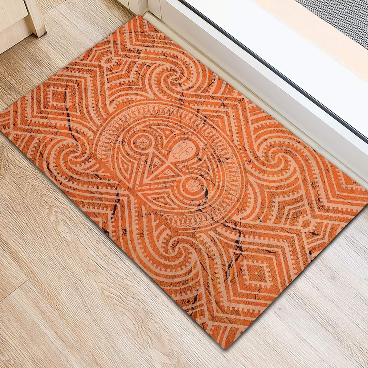 Lapita Culture Rubber Doormat Iconic Double Face Pattern LT05 - Polynesian Pride