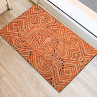 Lapita Culture Rubber Doormat Iconic Double Face Pattern LT05 - Polynesian Pride